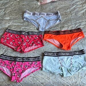 PINK Victoria's Secret Light Blue Boyshorts